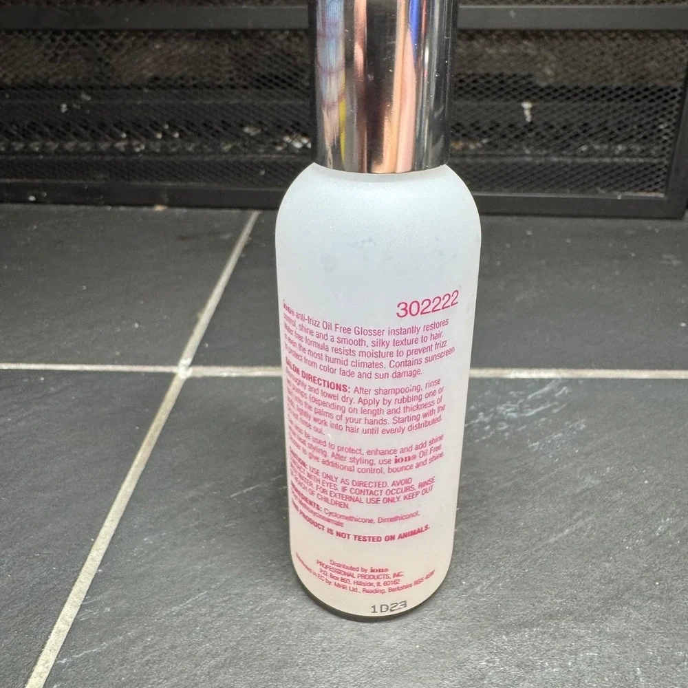 Ion‎ Anti-Frizz Oil Free Glosser Hair Shine Treatment 4 fl oz 118 ml 302222